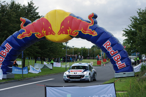 Danmarkseliten anført af Christian Jensen indtager Bjerringbro ved Expopartner Arminox Rally
(Foto: Johnny Pedersen)